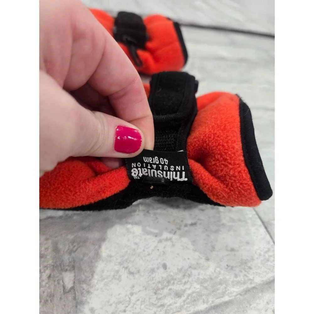 Philadelphia Flyers Waterproof Gloves NHL Fleece Snow Skiing Winter Cold Orange